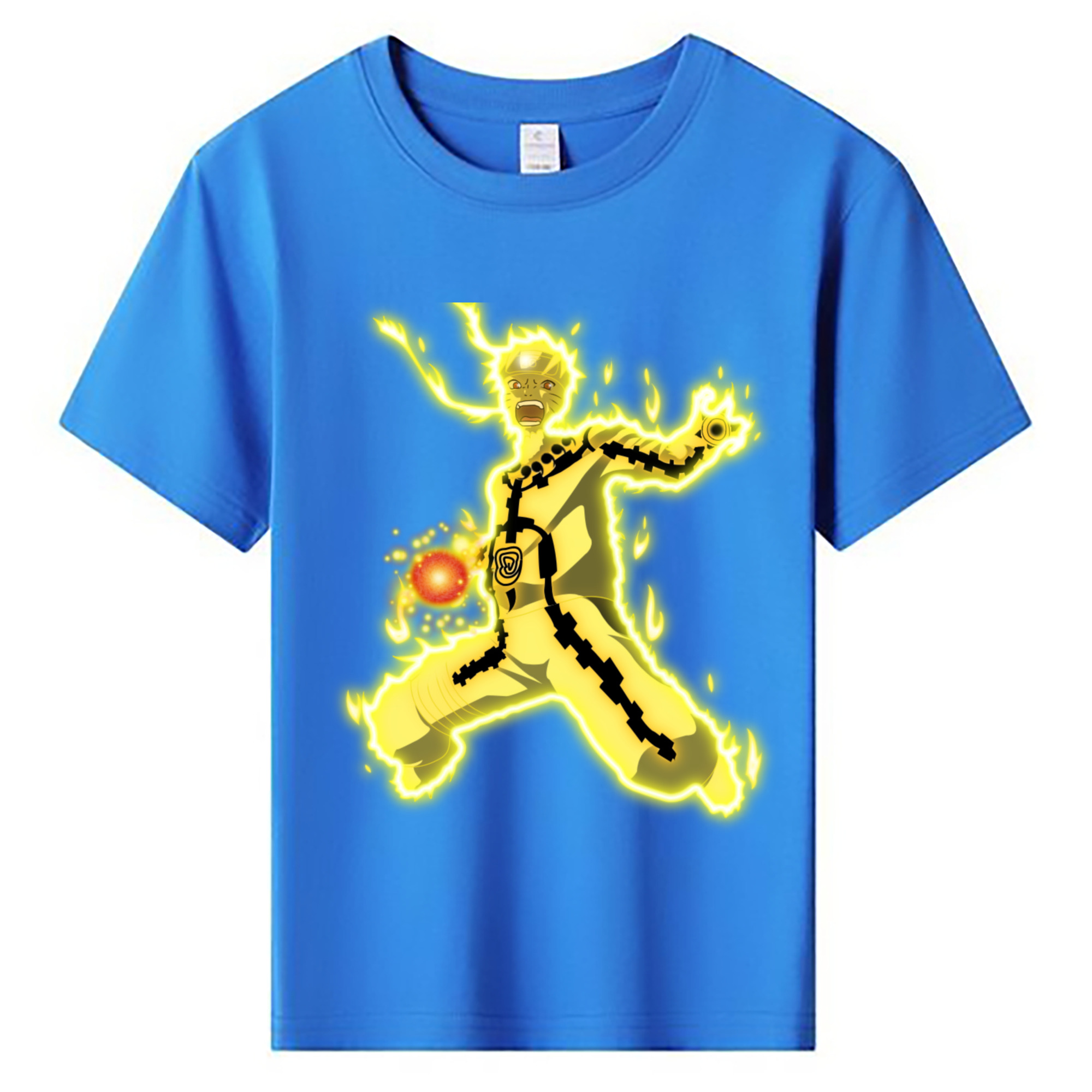 （画像用） NARUTO -ナルト- うずまき ナルト Uzumaki Naruto 綿100％キッズTシャツ（フロントプリント）